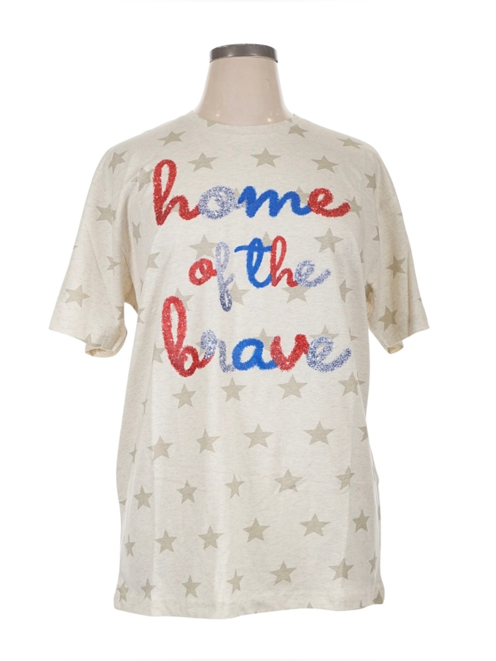Home of The Brave Patriotic Cotton Graphic Tee